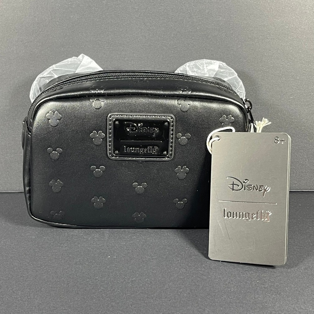 Loungefly Disney Mickey Mouse Figural Black Cosmetic Bag —‎ BoxLunch Exclusive